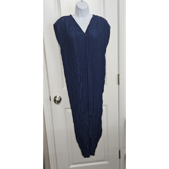 Partow Liana Micropleat Midi Dress In  Dusk Blue‎ Womens Sz 2 NWT - Picture 5 of 16